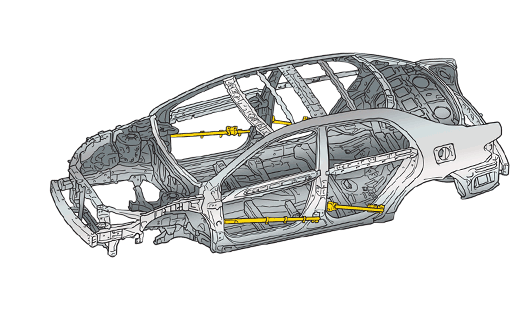 2013 Toyota Corolla Body Structure Advanced Steels