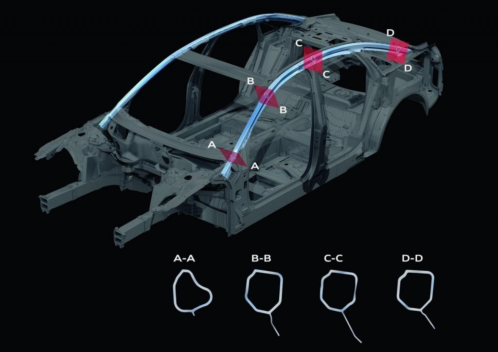 2011 Audi A8 Body Structure Safety Cage