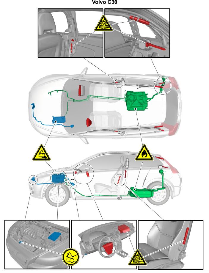 2011_Volvo_C30_Body_Structure_Extrication_ERG_Safety_Airbag_Pretensioner