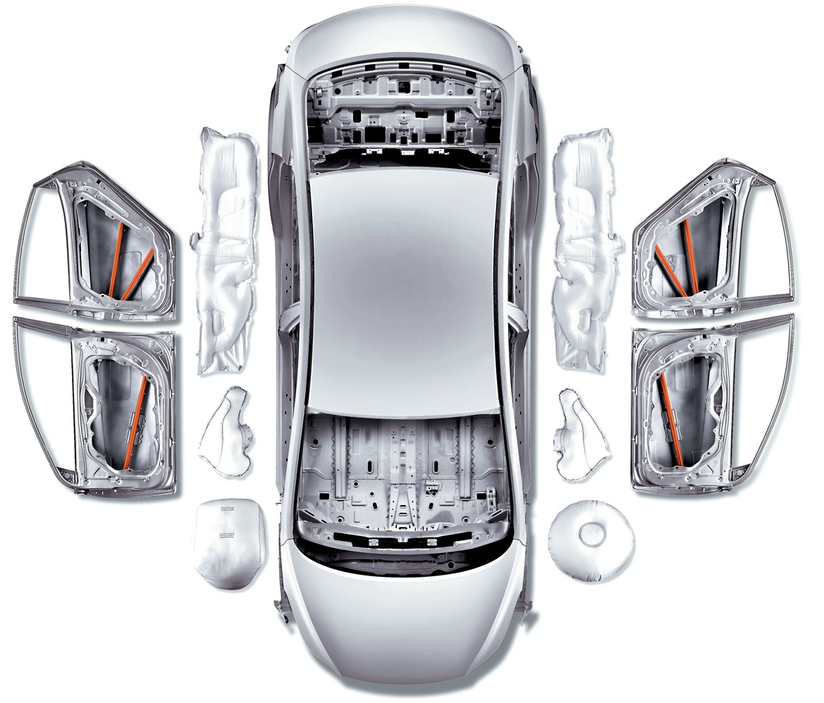 2012 Hyundai Elantra Body Structure and Airbag Boron
