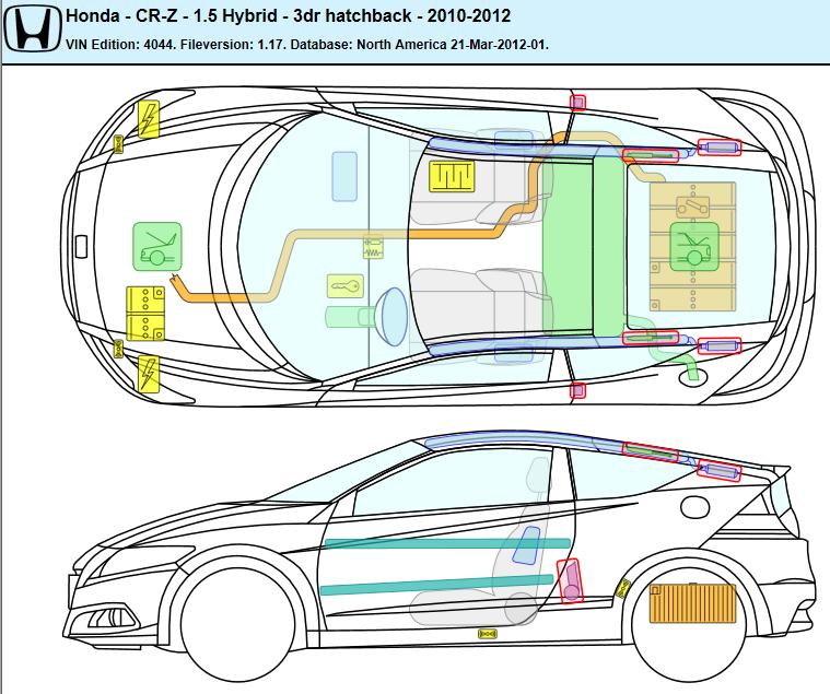 2012 Honda CR-Z Hybrid Body Structure
