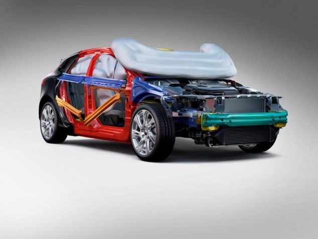 2013 Volvo V40 Pedestrian Airbag Deployed Extrication Body Structure