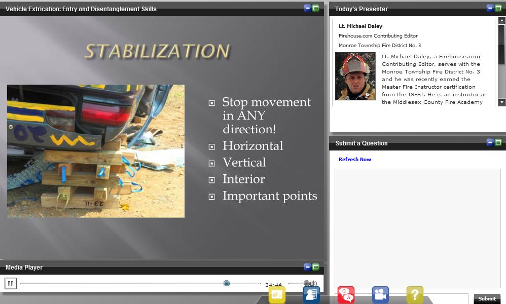 Lt Michael Daley Firehouse Extrication Webcast