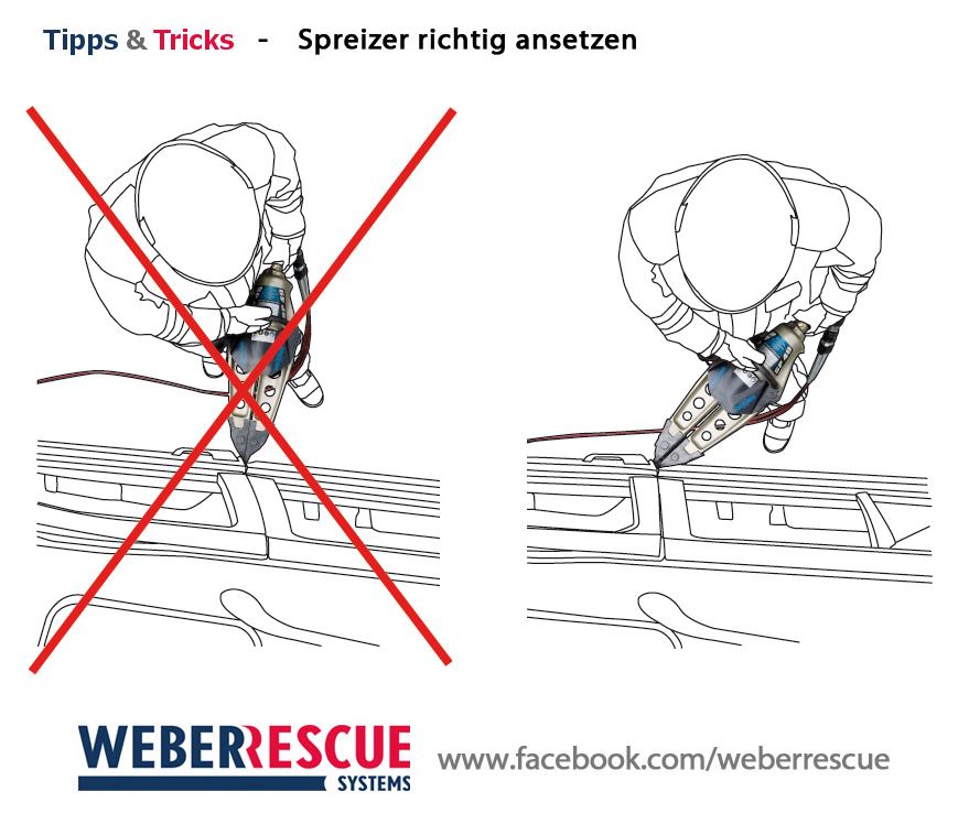 Spreader tool extrication tips