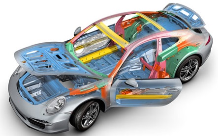 2013 Porsche Carrera Body Structure Steel Vehicle Extrication
