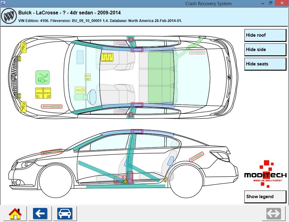 2014-Moditech-Buick-body-extrication-vehicle-BIW-CRS-Crash_Recovery-System