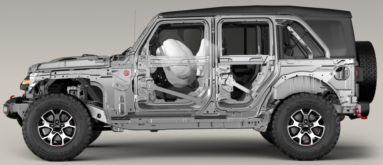 2018 Jeep Wrangler Body Structure - Boron Extrication